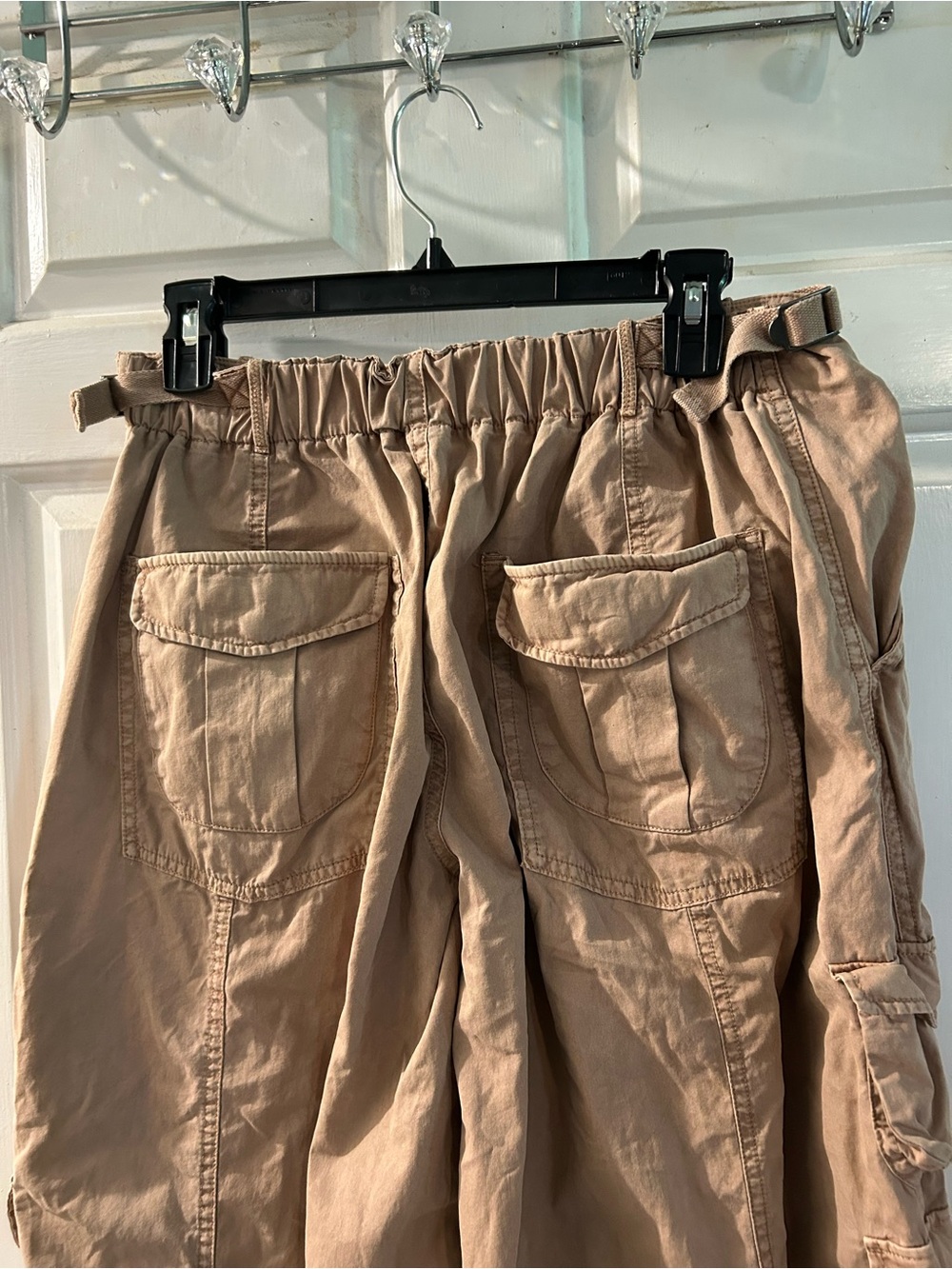 Free People Tan Cargo Harem Pants - Picture 4 of 4